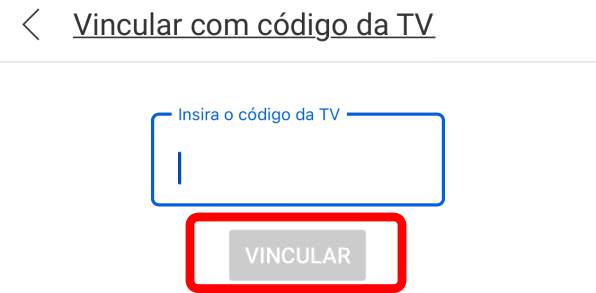 Activate introduzir código do aparelho de TV