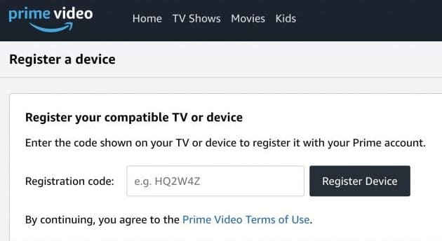 Ativar primevideo.com/mytv. Como faço para inserir o código para conectar Prime Video a uma TV Smart?